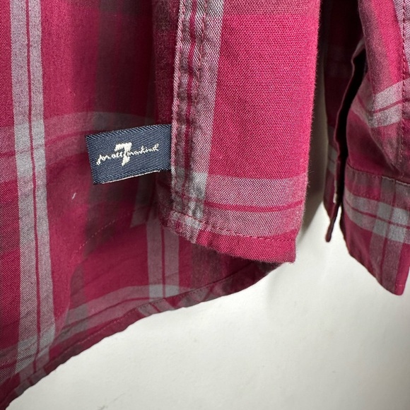 7 For All Mankind Checked Shirts Men Size L - Picture 3 of 12